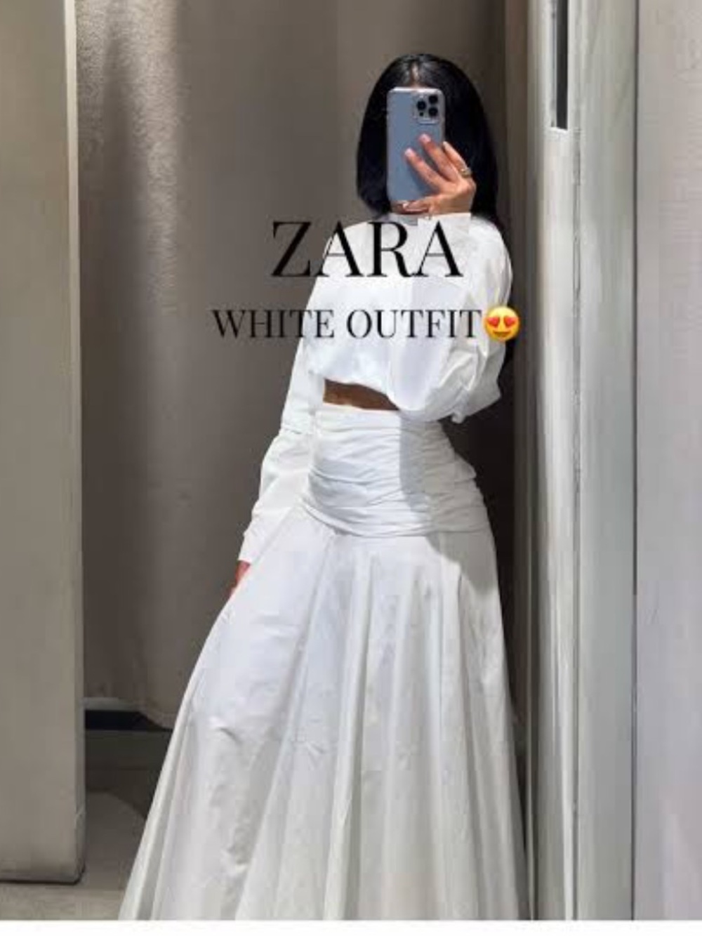 ZARA VOLUMINOUS MIDI SKIRT